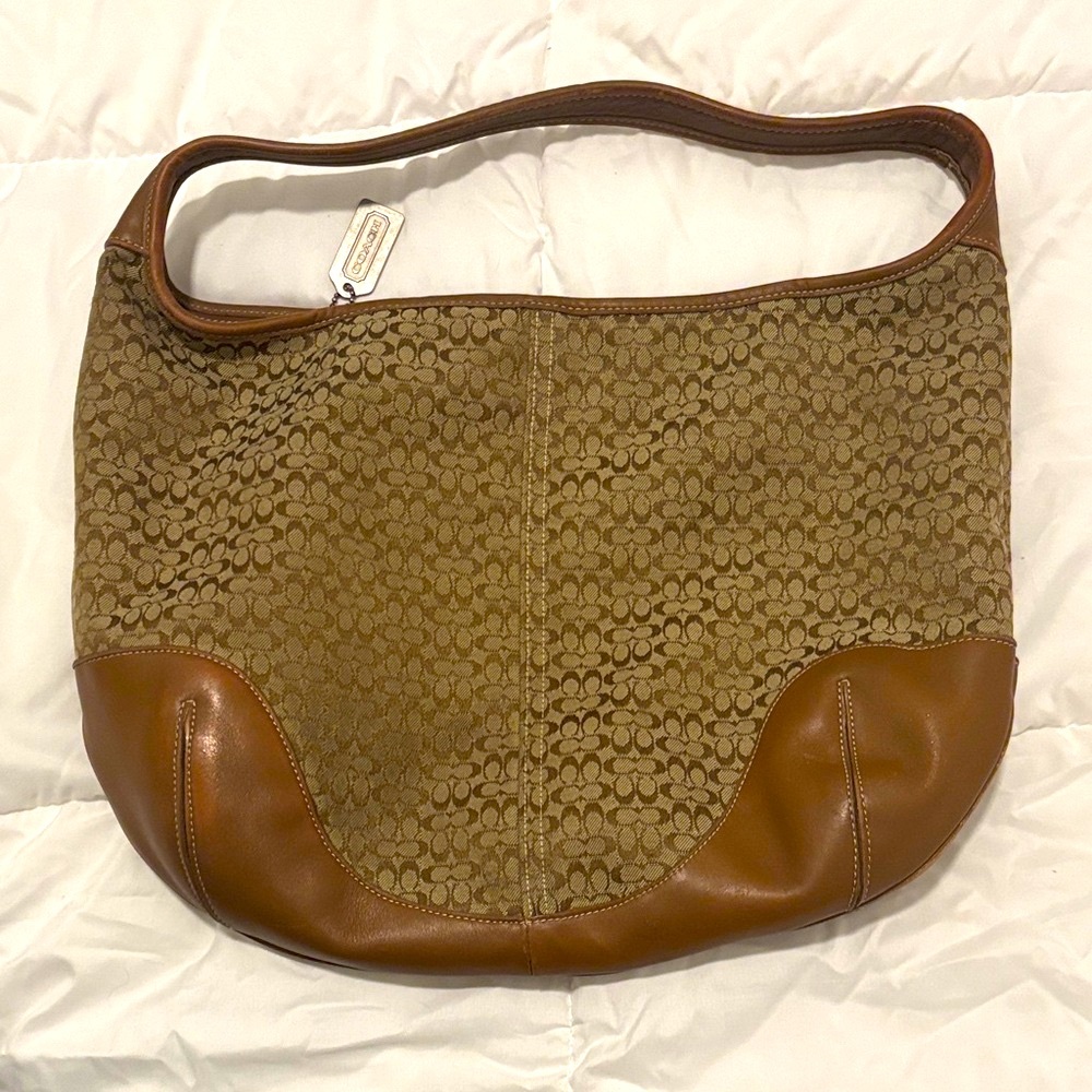 Vintage Canvas Coach Bag